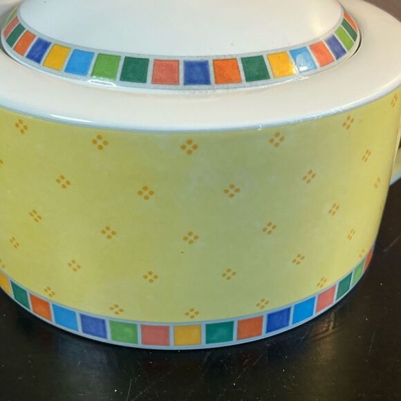 Villeroy & Boch twist alea Limone round covered vegetable dish nwot - Picture 5 of 13